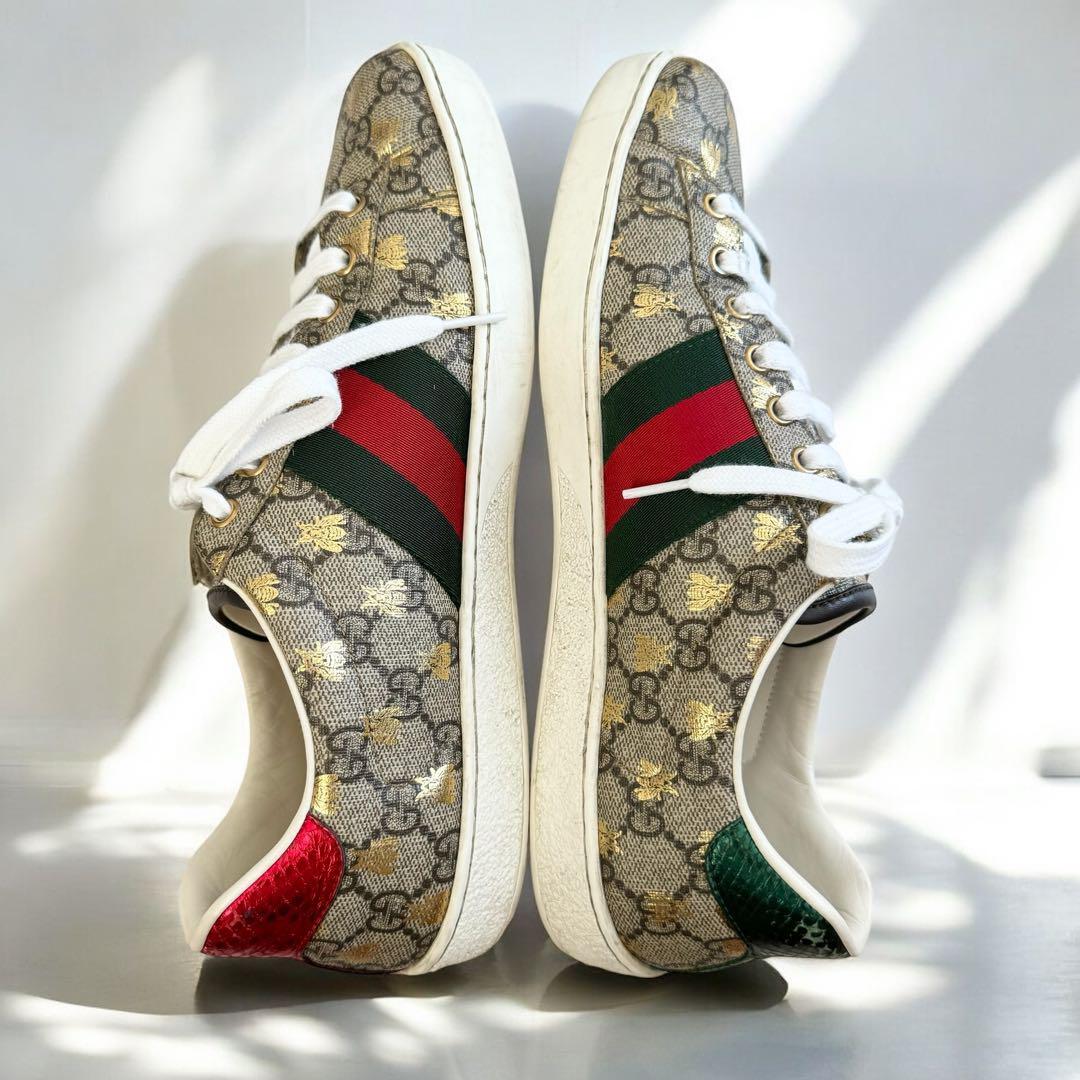 8 5 GUCCI グッチ New Ace エース スニーカー GG ビー シェリー 8 5 GUCCI グッチ New Ace エース スニーカー GG ビー シェリー