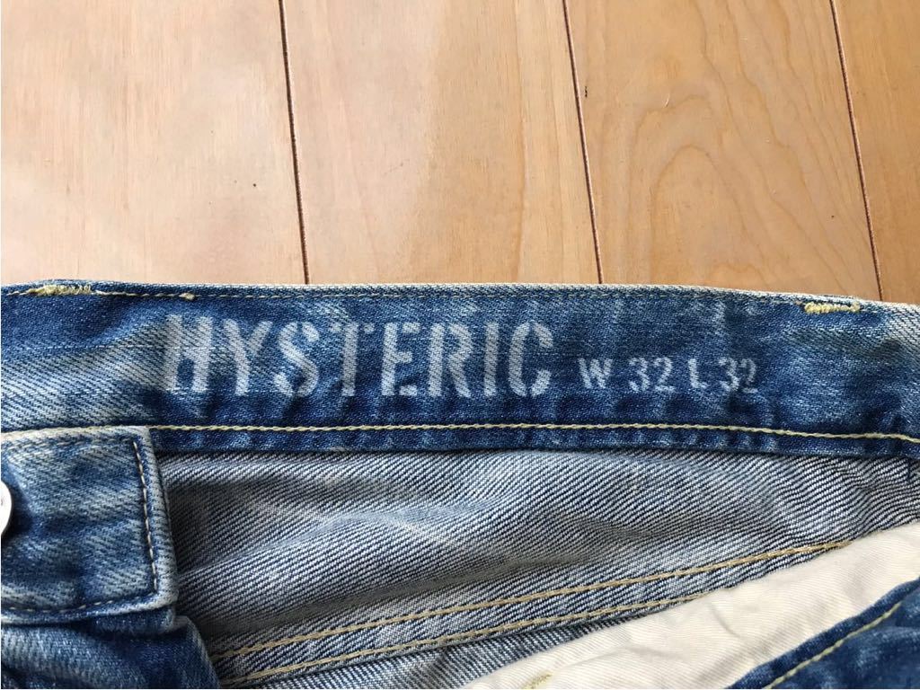 HYSTERIC GLAMOUR 牛仔 32 木村拓哉到達TMT serubitchi    原文:ヒステリックグラマー デニム 32 キムタク着 TMT セルビッチ