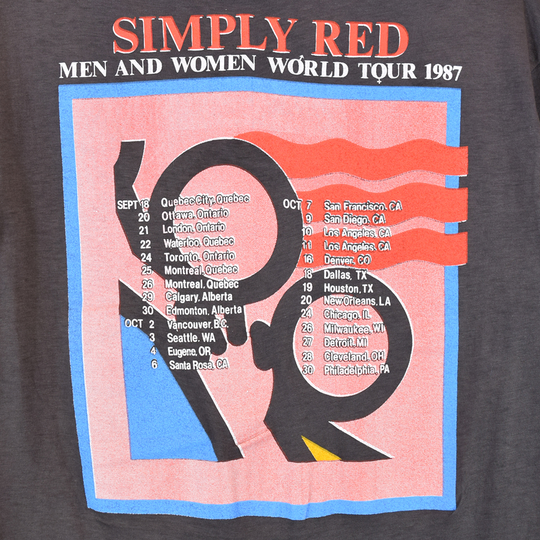 80s シンプリーレッド MEN AND WOMAN ヴィンテージTシャツ 80s シンプリーレッド MEN AND WOMAN ヴィンテージTシャツ
