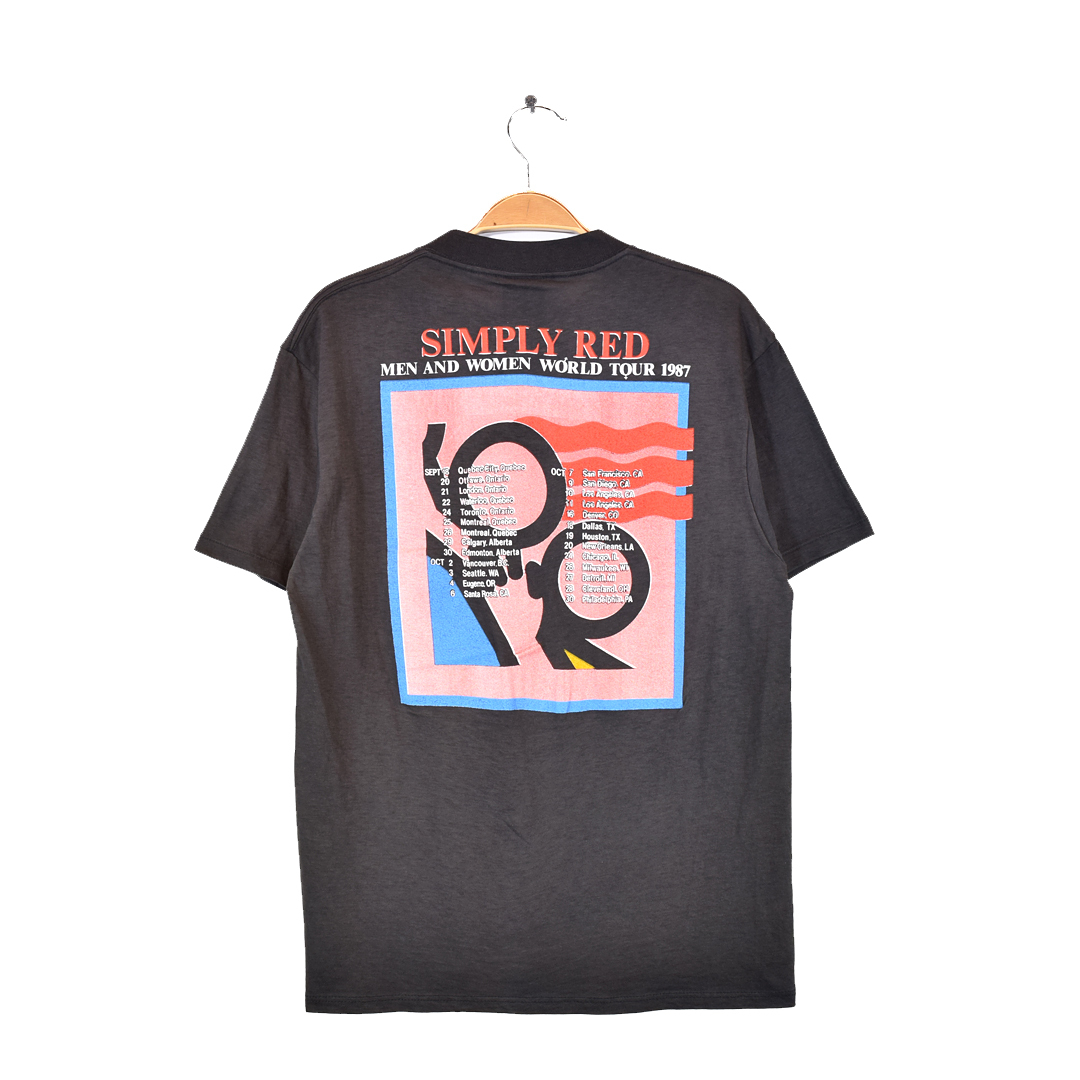 80s シンプリーレッド MEN AND WOMAN ヴィンテージTシャツ 80s シンプリーレッド MEN AND WOMAN ヴィンテージTシャツ
