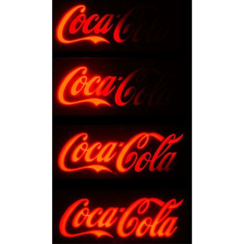 ★波のように光が流れる！コカ・コーラ（Coca-Cola）スイーブ LEDネオンサイン ネオン管 ネオン看板 看板 店舗用 コカコーラ ネオンライト_画像2