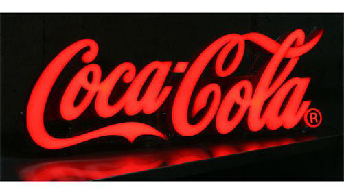 ★波のように光が流れる！コカ・コーラ（Coca-Cola）スイーブ LEDネオンサイン ネオン管 ネオン看板 看板 店舗用 コカコーラ ネオンライト コカ・コーラ