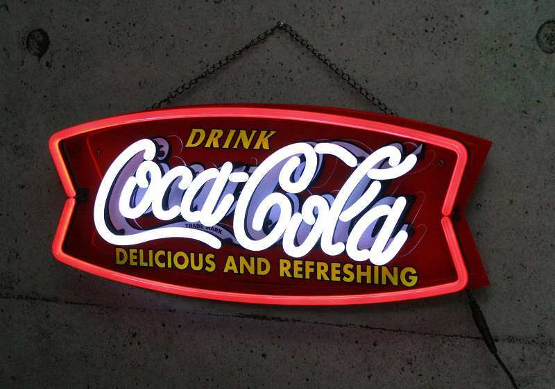 ☆グラス片手にアメリカンを感じる!コカコーラ(Coca-Cola/NE001)LED