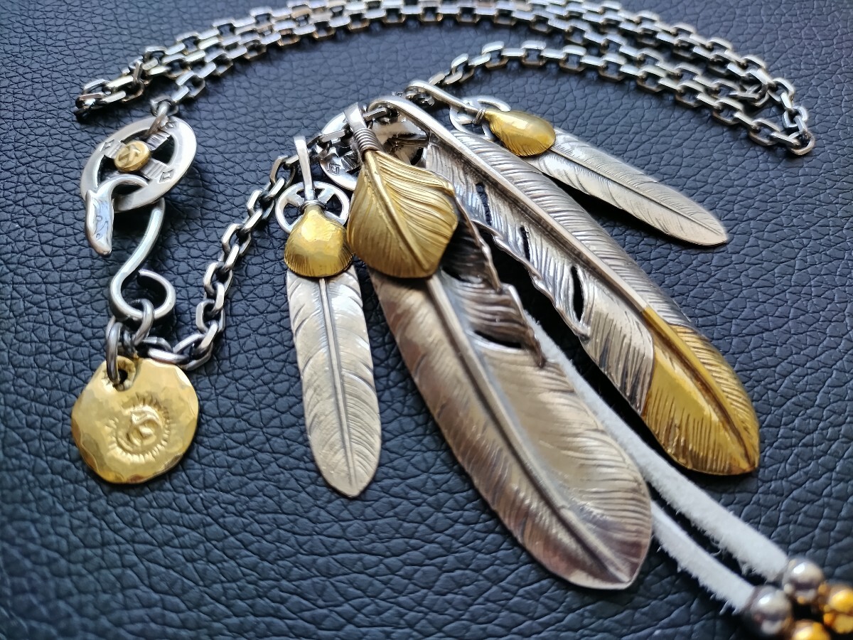 美品 ゴローズ【上金特大&先金特大 フェザー4枚 キムタク組み 美品 ゴローズ【上金特大&先金特大 フェザー4枚 キムタク組み