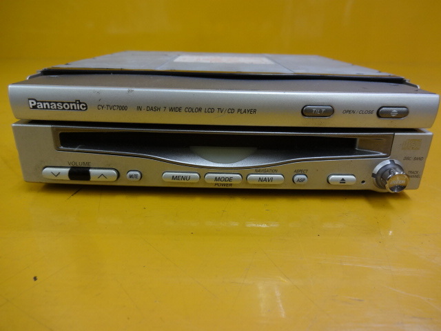Panasonic 旧車 懐かしの CY-TVC7000 CDプレーヤージャンク 当時物 最大55％オフ インダッシュ7型ワイド TV 話題の行列