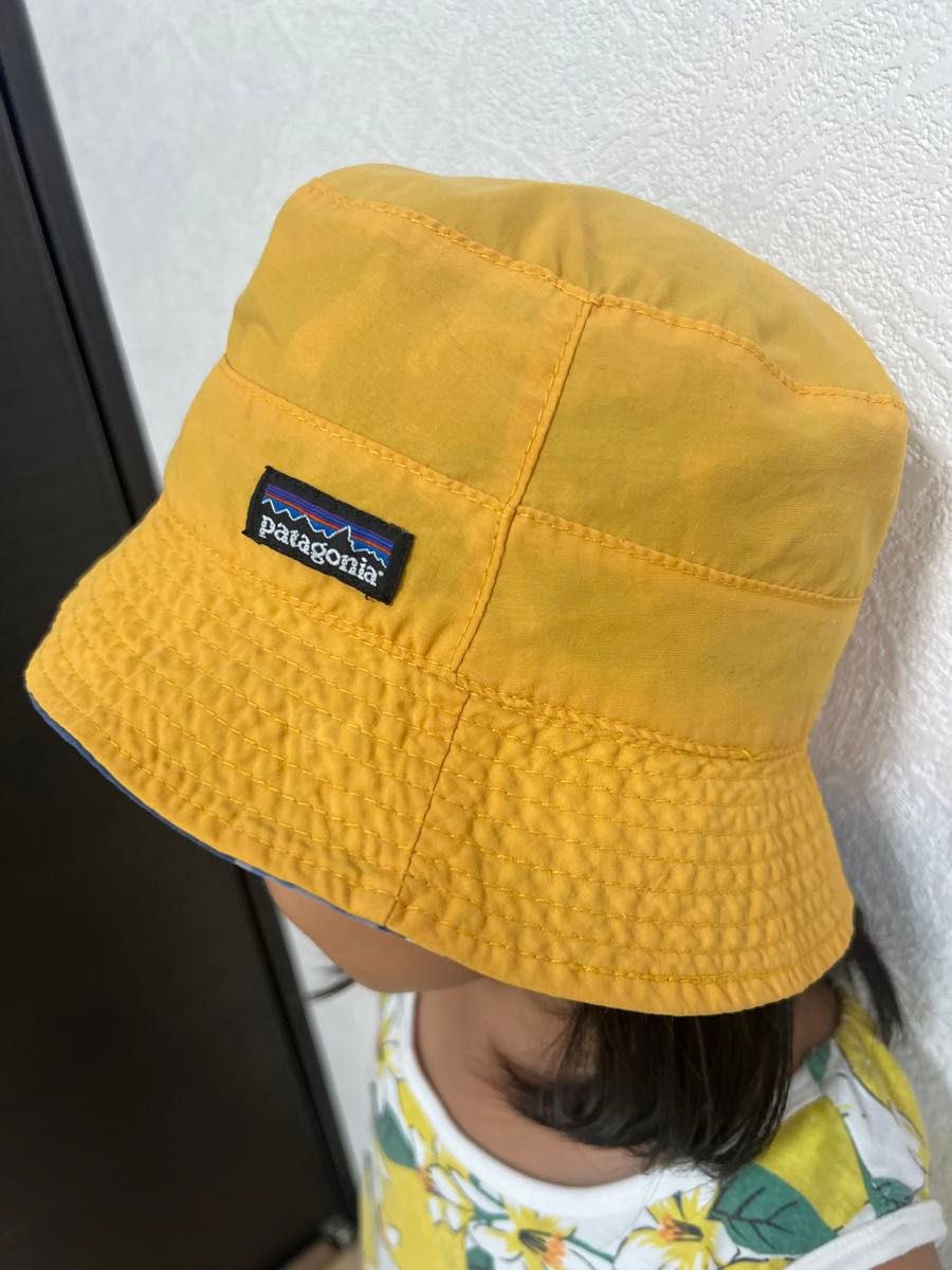 2002年製 Patagonia パタゴニア キッズ M ハット イエロー 帽子 2002年製 Patagonia パタゴニア キッズ M ハット イエロー 帽子