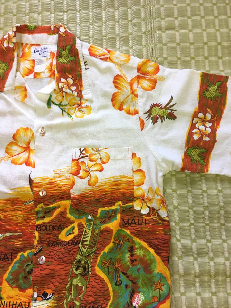 aloha shirt Hawaii Captain Cook CAPTAINCOOK rare 