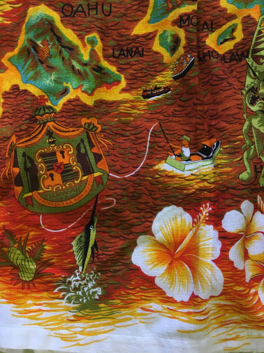 aloha shirt Hawaii Captain Cook CAPTAINCOOK rare 