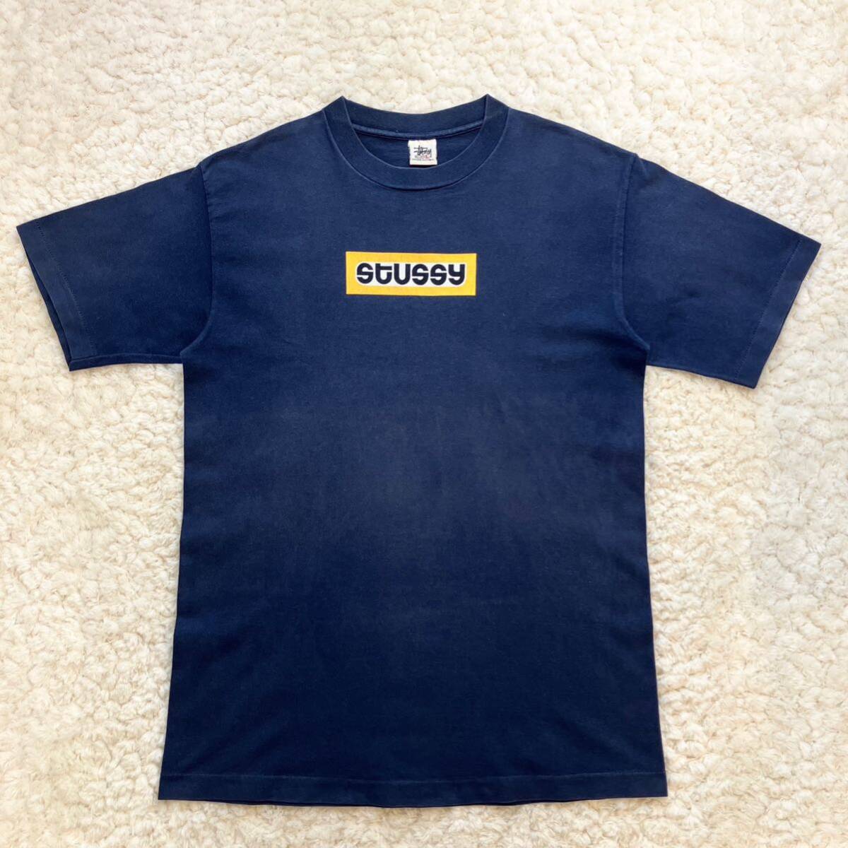 80-90s USA製 白タグ OLD STUSSY ボックスロゴTシャツ L 80-90s USA製 白タグ OLD STUSSY ボックスロゴTシャツ L