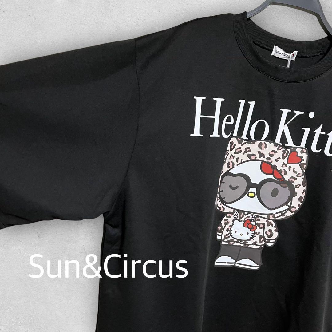 メンズ大きいサイズ4L キティ ヒョウ柄 Tシャツ Hello Kitty メンズ大きいサイズ4L キティ ヒョウ柄 Tシャツ Hello Kitty