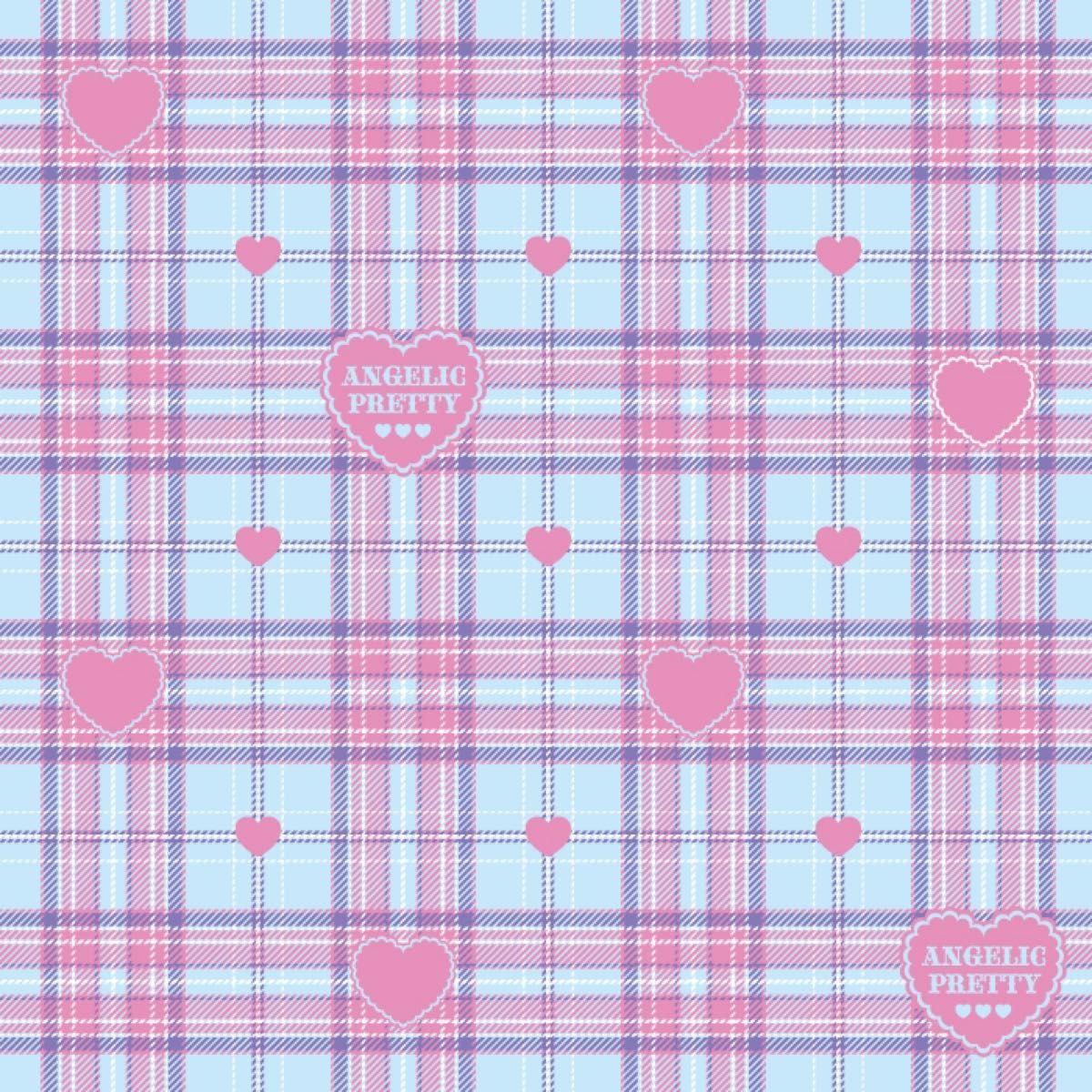 Angelic Pretty Sprinkle Heart Tartan スカート リボンクリップ Angelic Pretty Sprinkle Heart Tartan スカート リボンクリップ