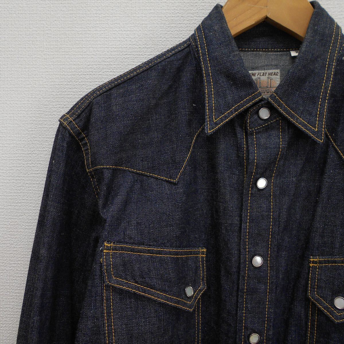 THE FLAT HEAD フラットヘッド 7001 デニム ウエスタンシャツ THE FLAT HEAD フラットヘッド 7001 デニム ウエスタンシャツ