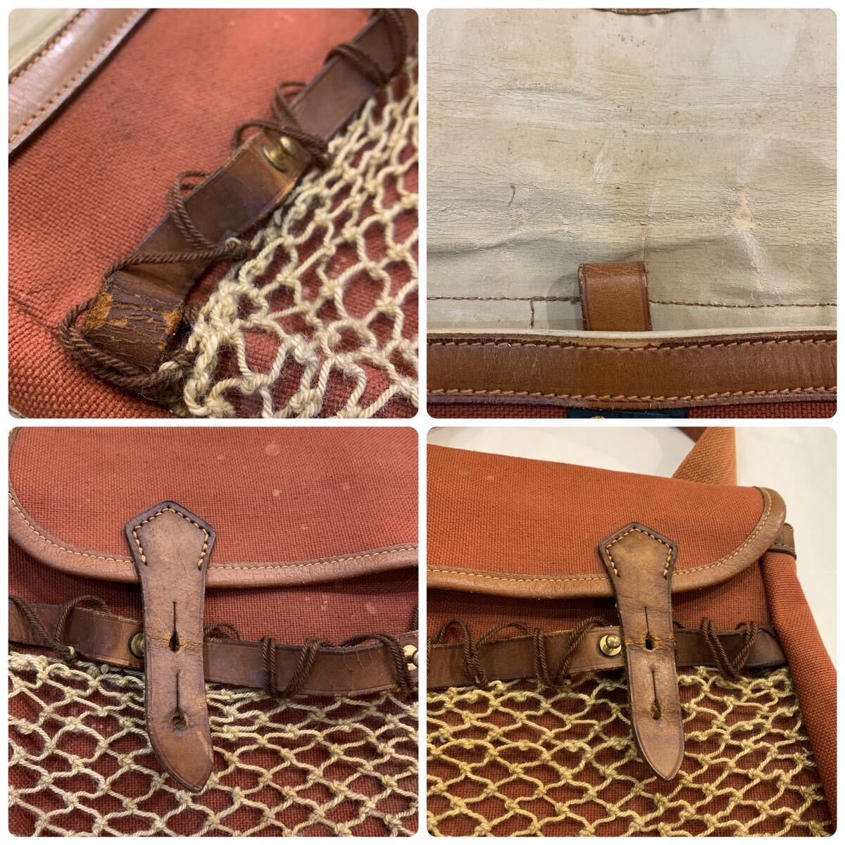 希少 50's vintage Brady fishing shoulder bag 50年代 希少 50's vintage Brady fishing shoulder bag 50年代