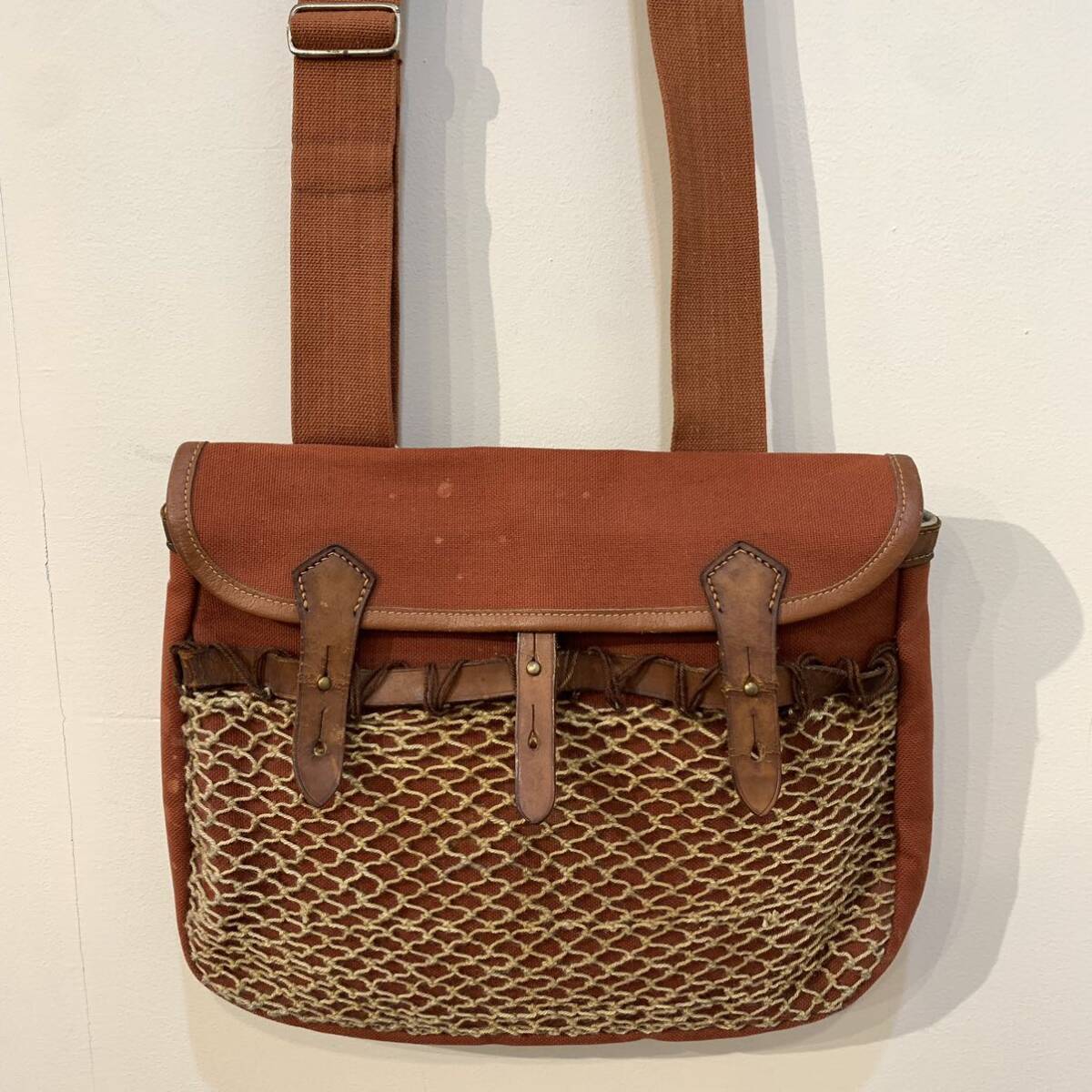 希少 50's vintage Brady fishing shoulder bag 50年代 希少 50's vintage Brady fishing shoulder bag 50年代