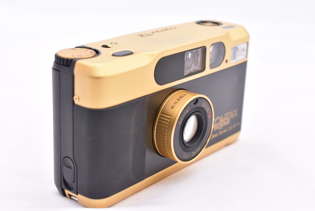  хорошая вещь * CONTAX Contax T2 Gold 60 anniversary commemoration Gold компакт-камера (t9301)