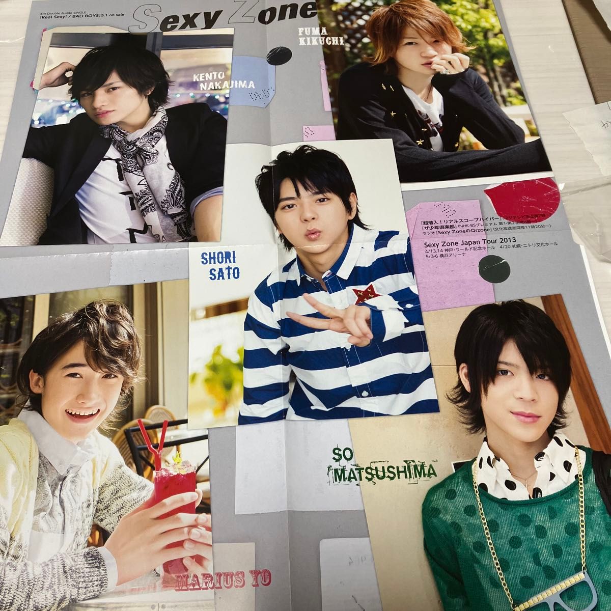 timelesz タイムレス SexyZone時代 切り抜き58枚+ポスター×11枚 timelesz タイムレス SexyZone時代 切り抜き58枚+ポスター×11枚