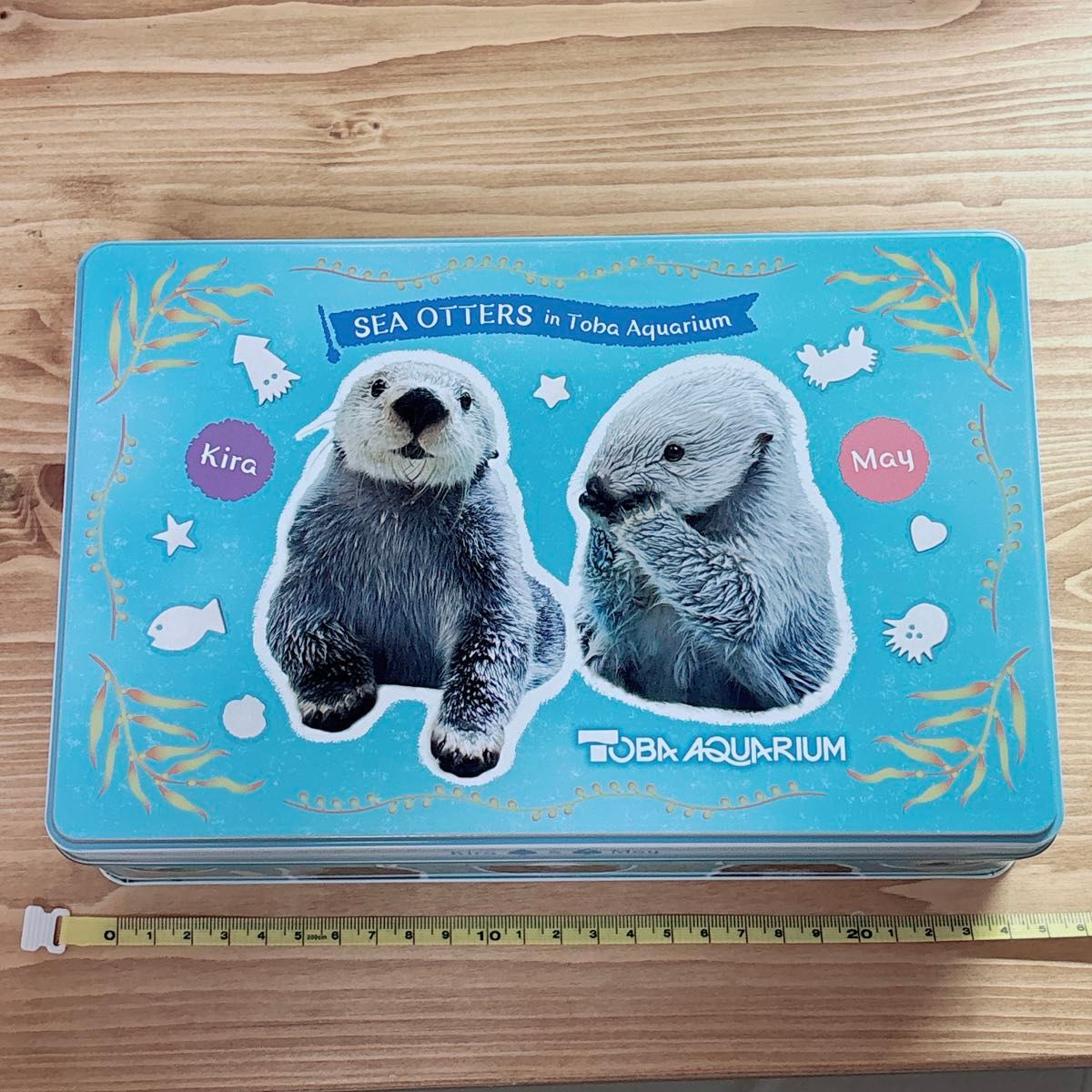 新品未開封】鳥羽水族館 ラッコ メイ キラ お菓子缶 パイ 新品未開封】鳥羽水族館 ラッコ メイ キラ お菓子缶 パイ