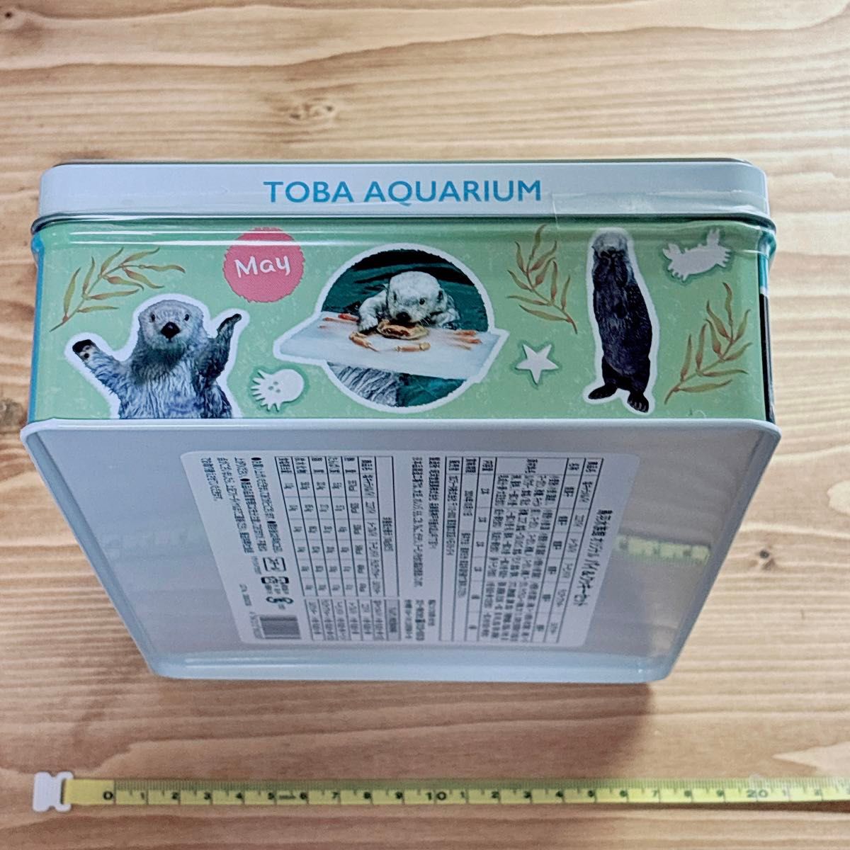 新品未開封】鳥羽水族館 ラッコ メイ キラ お菓子缶 パイ 新品未開封】鳥羽水族館 ラッコ メイ キラ お菓子缶 パイ