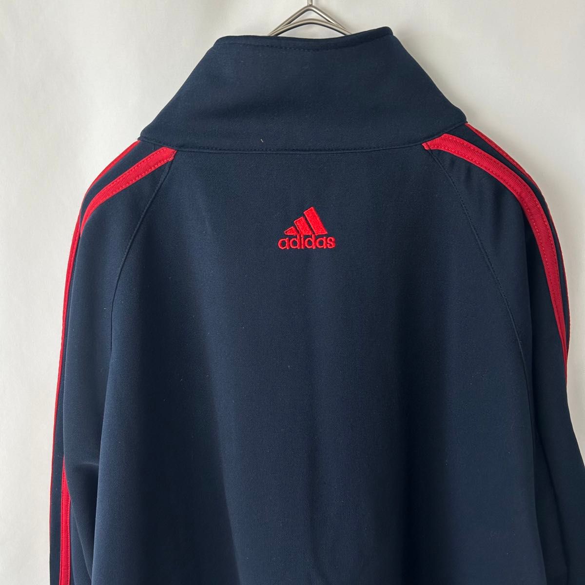 adidas アディダス トラックジャケット y2k スポーツミックス adidas ジャージトラックジャケット ブルゾン ネイビー オーバー