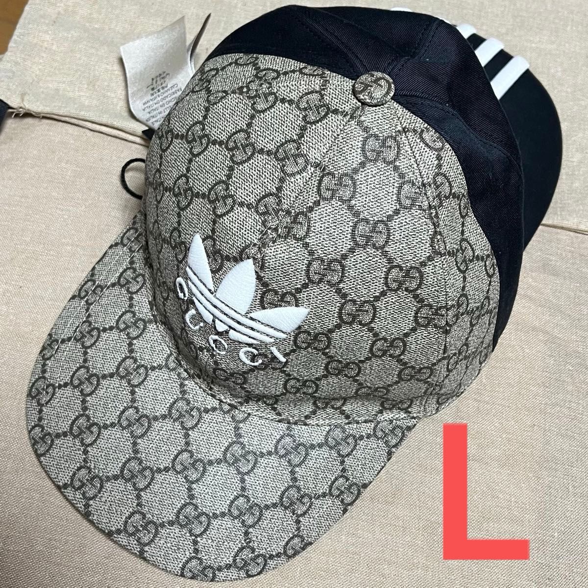 gucci adidas ダブルサイドキャップ GG アディダス グッチ L gucci adidas ダブルサイドキャップ GG アディダス グッチ L