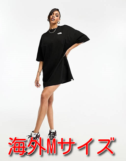 新品 即決 海外M(日本L相当)ノースフェイス Tシャツ ブラック 黒 