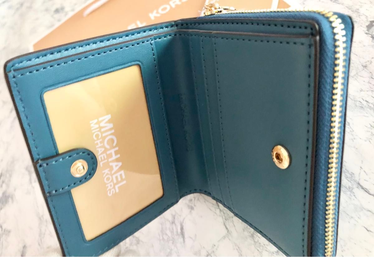 MICHAEL KORS マイケルコース 折り財布 ブルー 新品|Yahoo MICHAEL KORS マイケルコース 折り財布 ブルー 新品|Yahoo