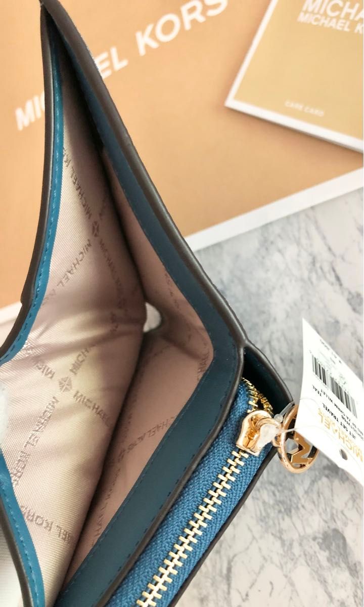 MICHAEL KORS マイケルコース 折り財布 ブルー 新品|Yahoo MICHAEL KORS マイケルコース 折り財布 ブルー 新品|Yahoo