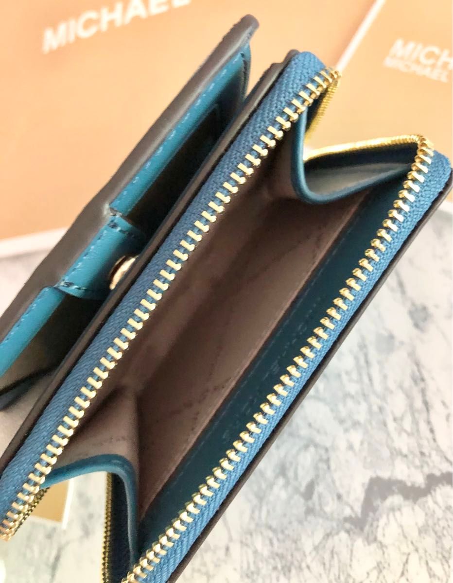 MICHAEL KORS マイケルコース 折り財布 ブルー 新品|Yahoo MICHAEL KORS マイケルコース 折り財布 ブルー 新品|Yahoo