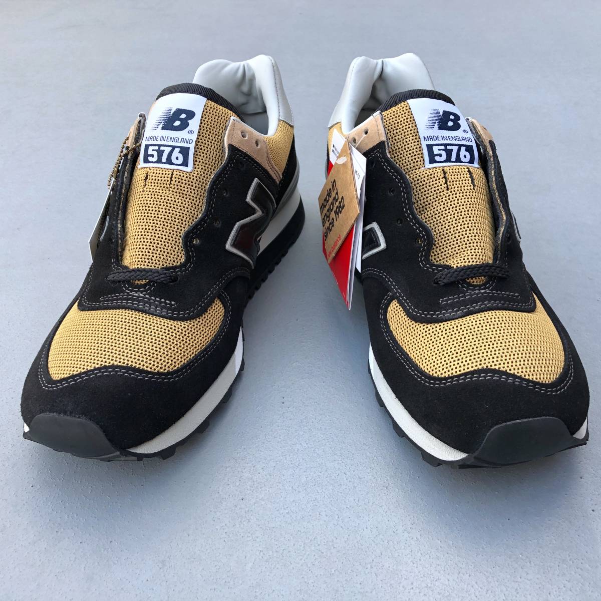 UK製 NEW BALANCE OM576OKT【30th Anniversary Collection】US8D 26cm 新品 スエード イギリス英国製 ブラック×ベージュ 限定M576 OG_画像4