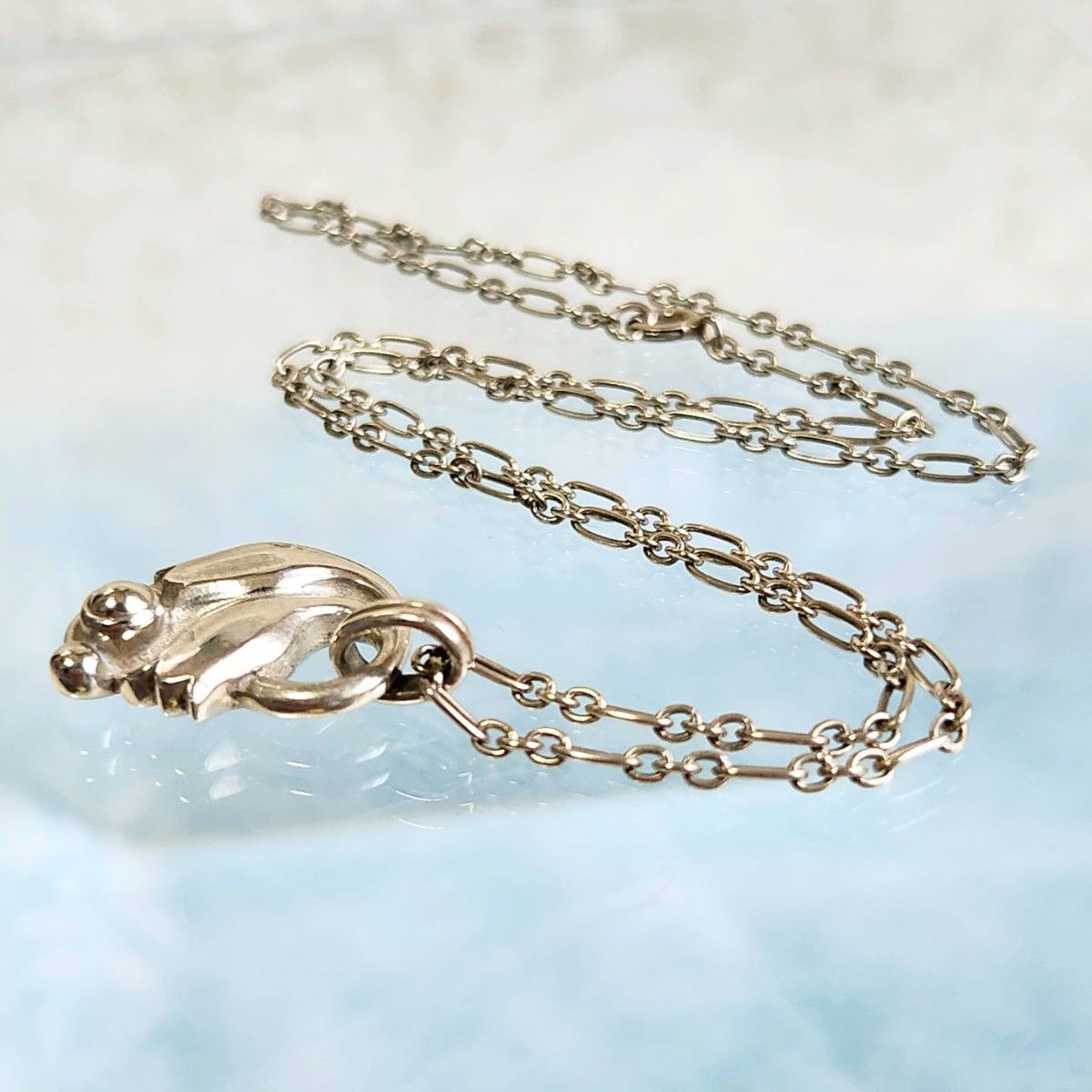 GEORG JENSEN 1999 イヤーペンダント チューリップ 925 箱付
