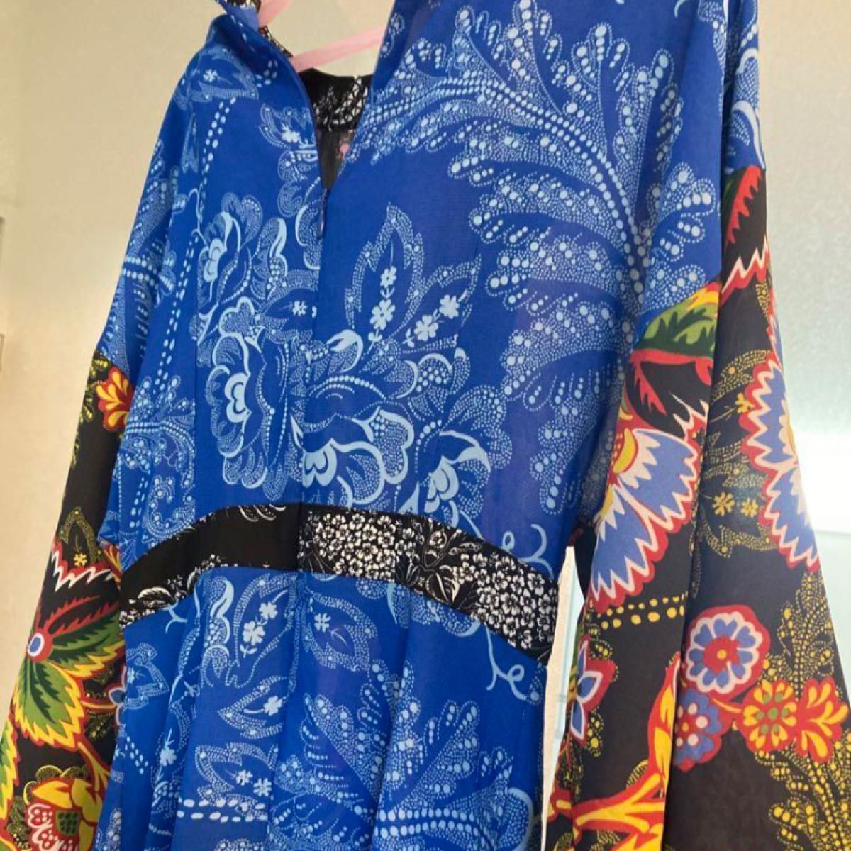 美品 デシグアル ワンピース サイズ36 ブラウス素材のプリント 美品 デシグアル ワンピース サイズ36 ブラウス素材のプリント