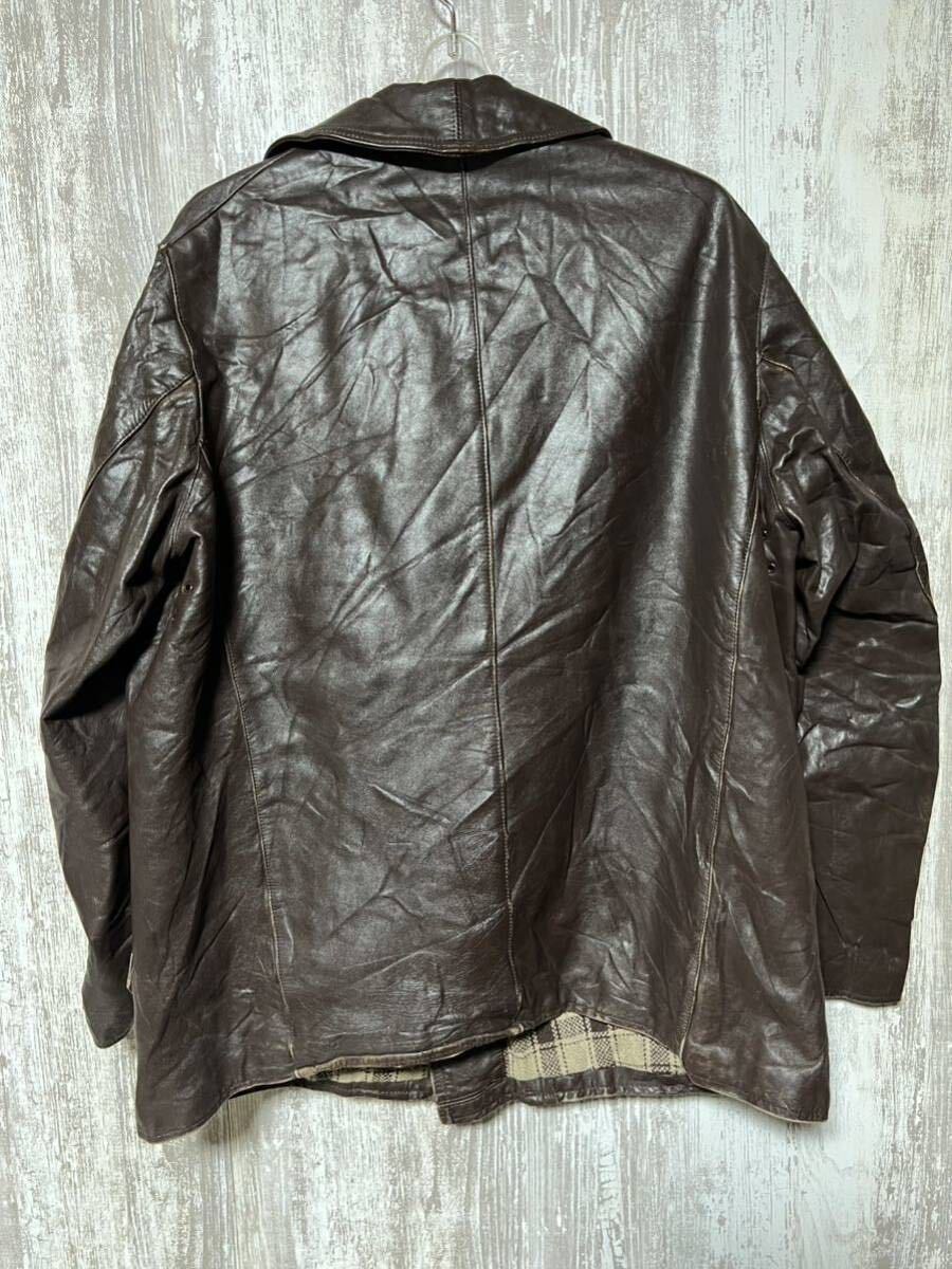 70s ビンテージ コルビジェジャケット レザージャケット ダブル 70s ビンテージ コルビジェジャケット レザージャケット ダブル