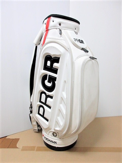 美品！PRGR キャディバッグ ホワイト PRGR ホワイト キャディバッグ新品