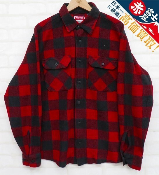 8T4317/ラングラー バッファローチェックフリースシャツ Wrangler