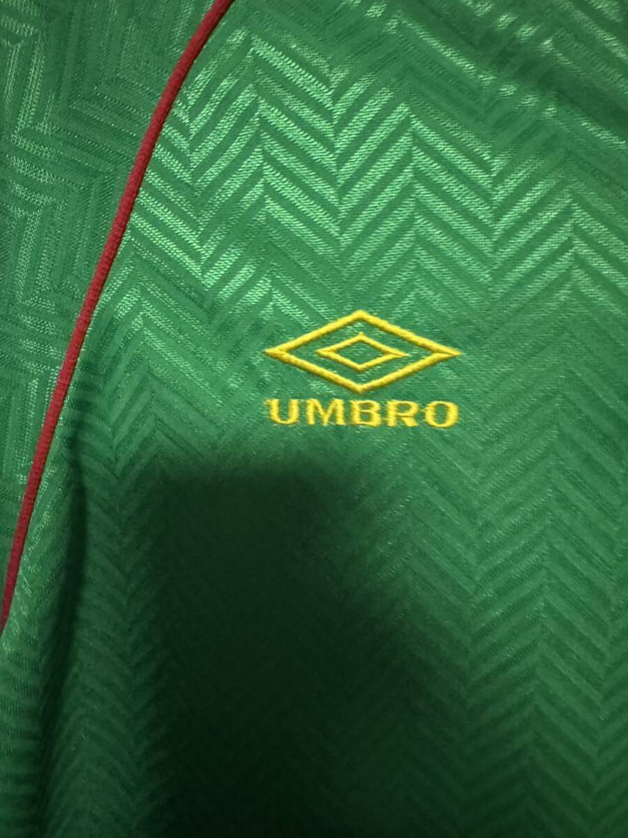 アンブロ UMBRO 90年代 ゲームシャツ グリーン中東 XO サイズ アンブロ UMBRO 90年代 ゲームシャツ グリーン中東 XO サイズ