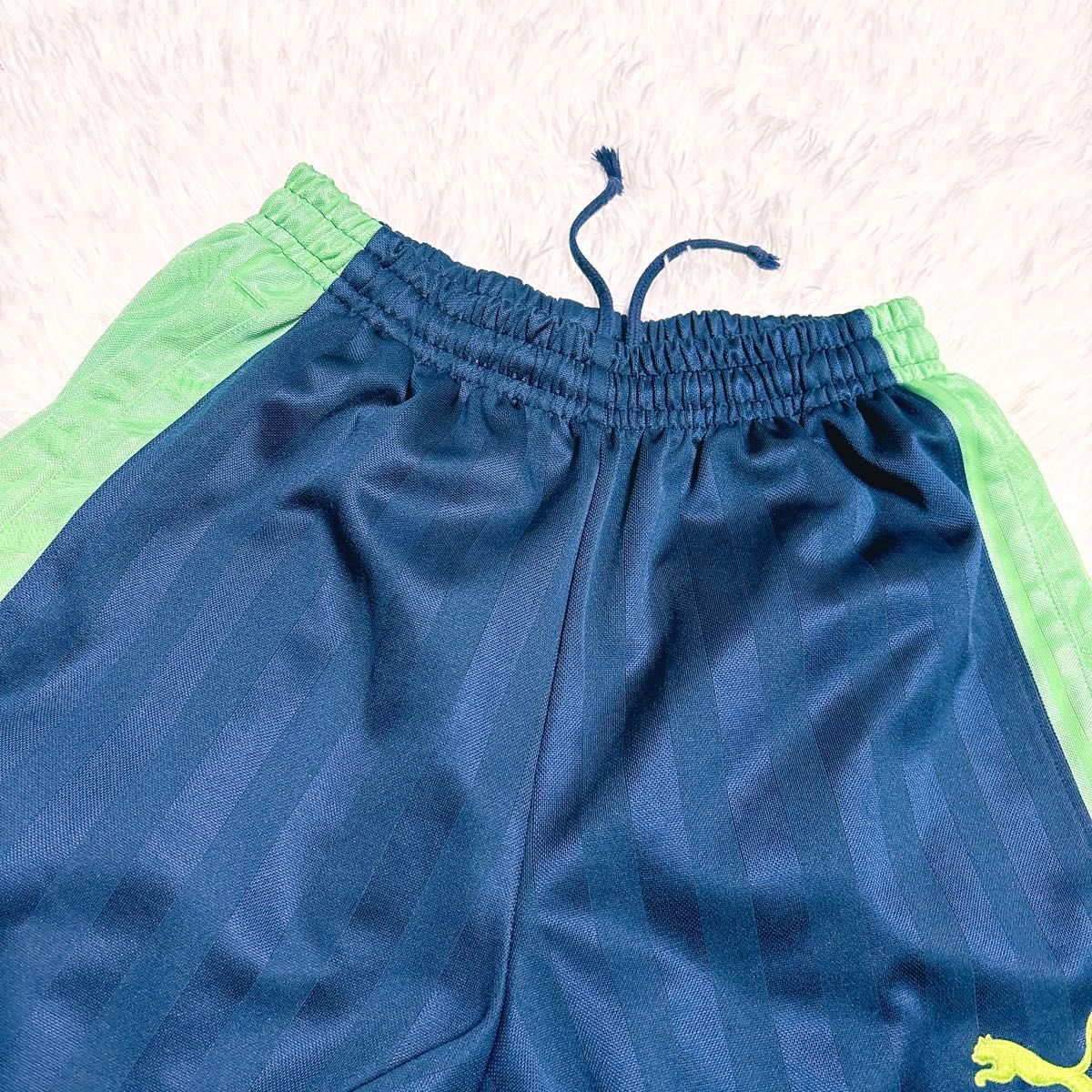 PUMA】ジャージ 上下セット ネイビー×グリーン ビックロゴ PUMA】ジャージ 上下セット ネイビー×グリーン ビックロゴ