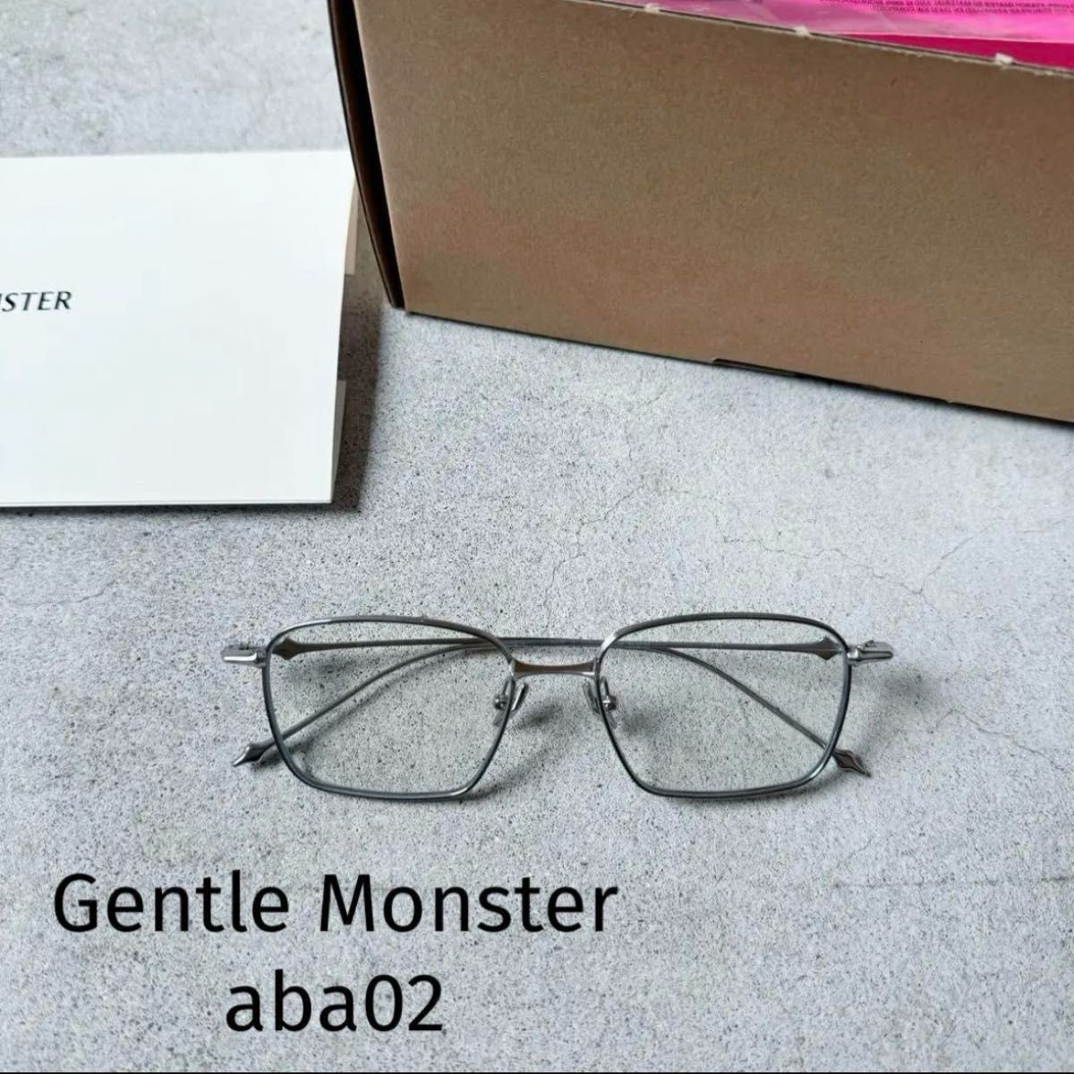Gentle Monster】ジェントルモンスター aba 02 シルバー メガネ Gentle Monster】ジェントルモンスター aba 02 シルバー メガネ