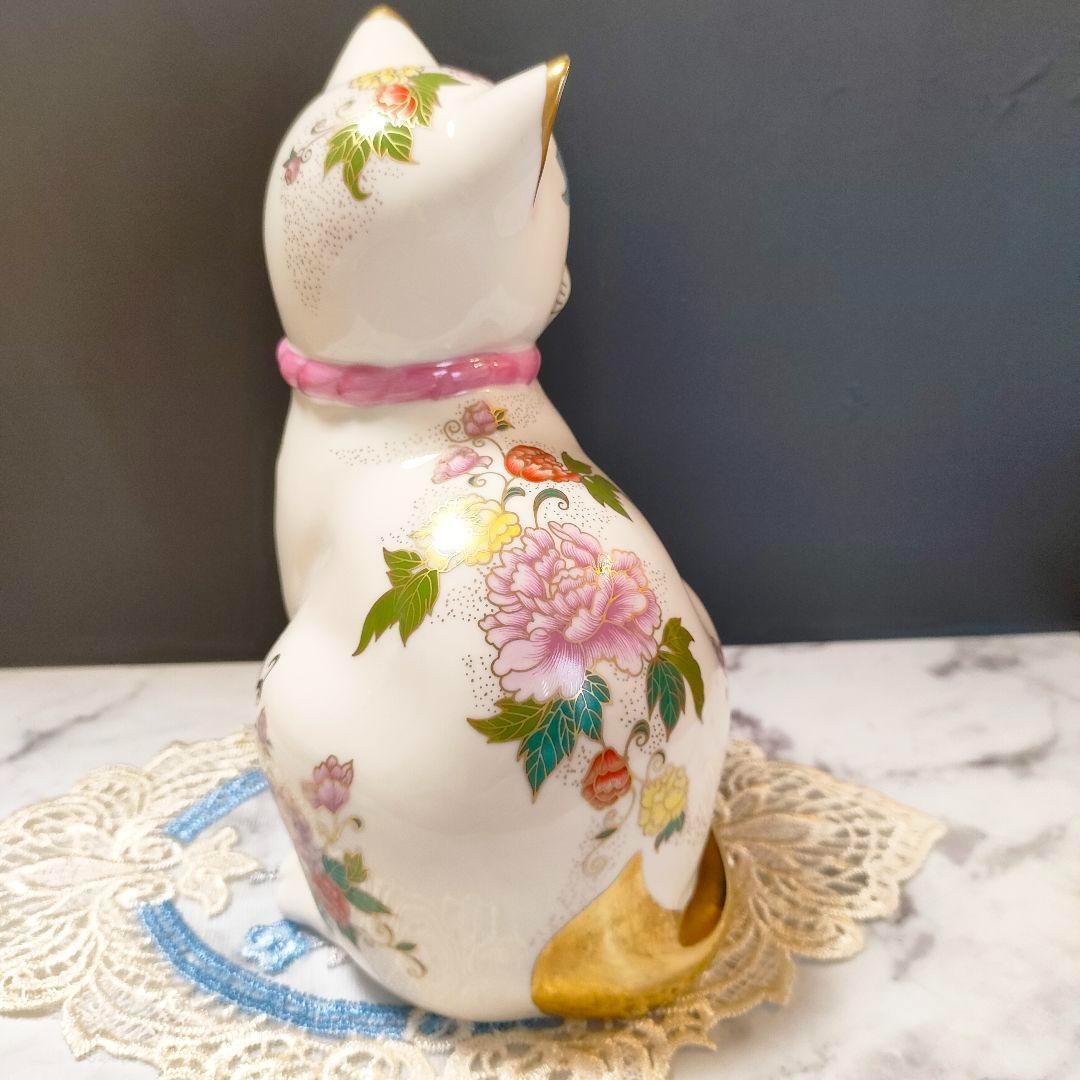 フランクリンミント フィギュリン 猫 陶器 Cat 置物 美品 花 フランクリンミント フィギュリン 猫 陶器 Cat 置物 美品 花