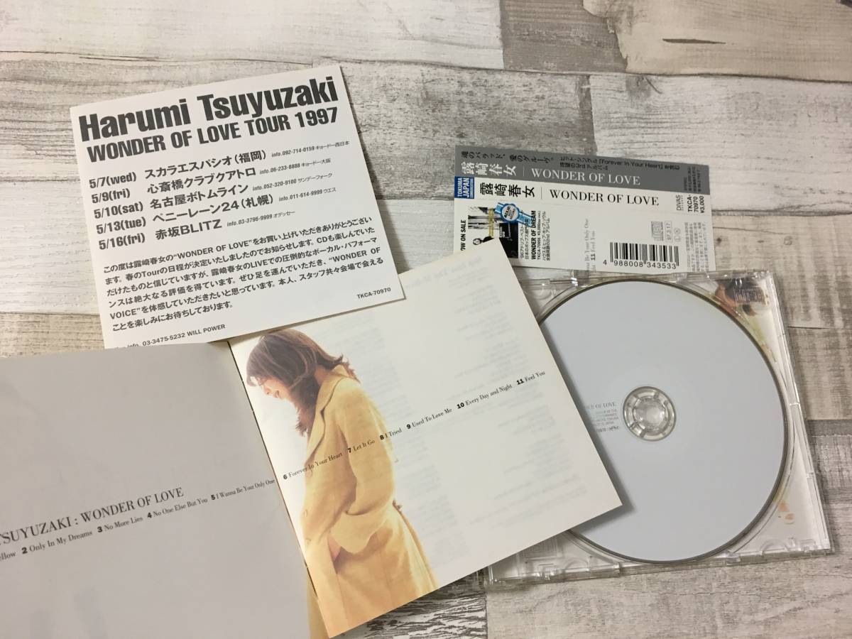 CD super rare!! super hard-to-find!! Tsuyuzaki Harumi [WONDER OF LOVE][Forever In Your Heart] other DISK1 sheets obi equipped all 11 bending domestic regular record regular price 3000 jpy 