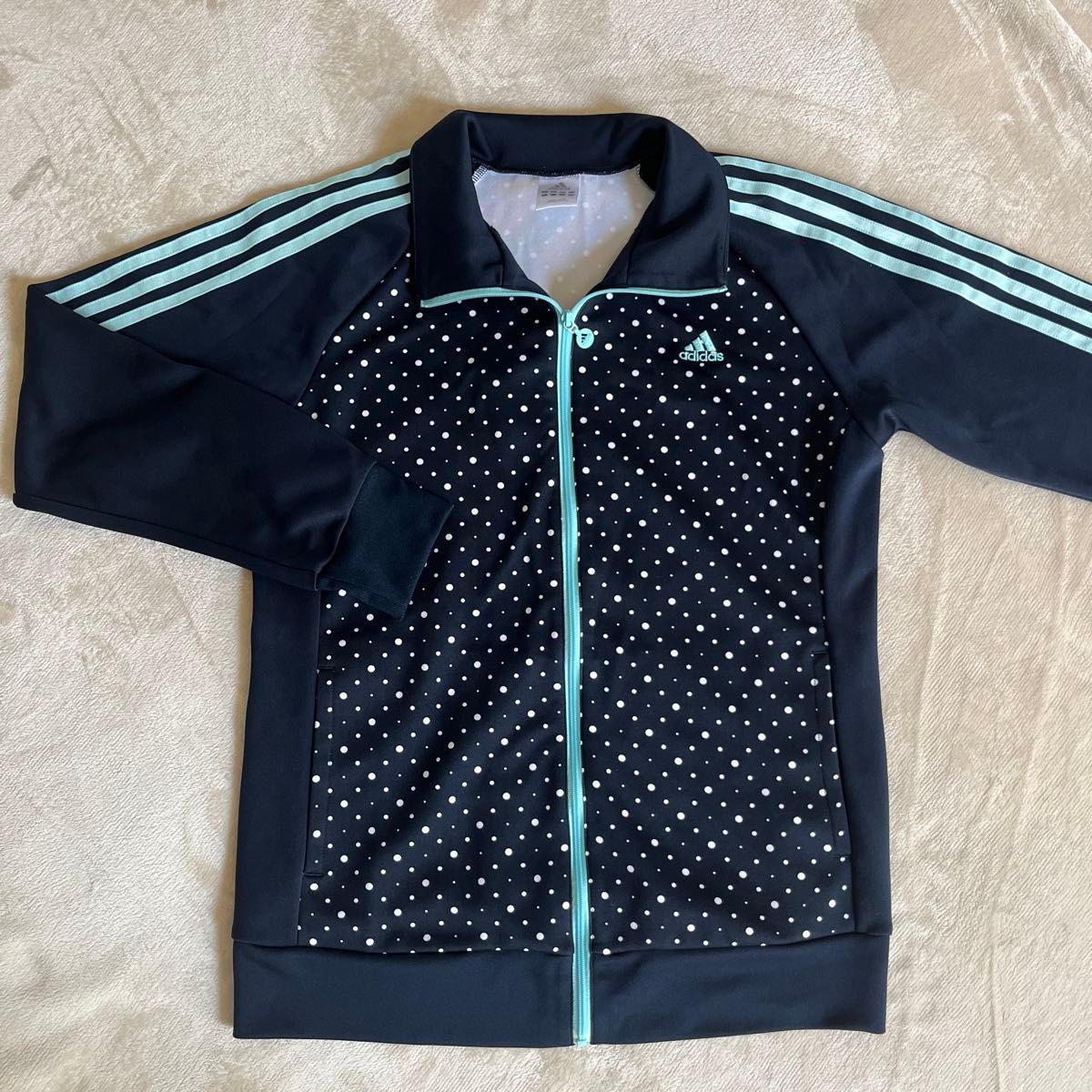 アディダス adidas ドットジャージジ トップス カジュアル 水玉 アディダス adidas ドットジャージジ トップス カジュアル 水玉