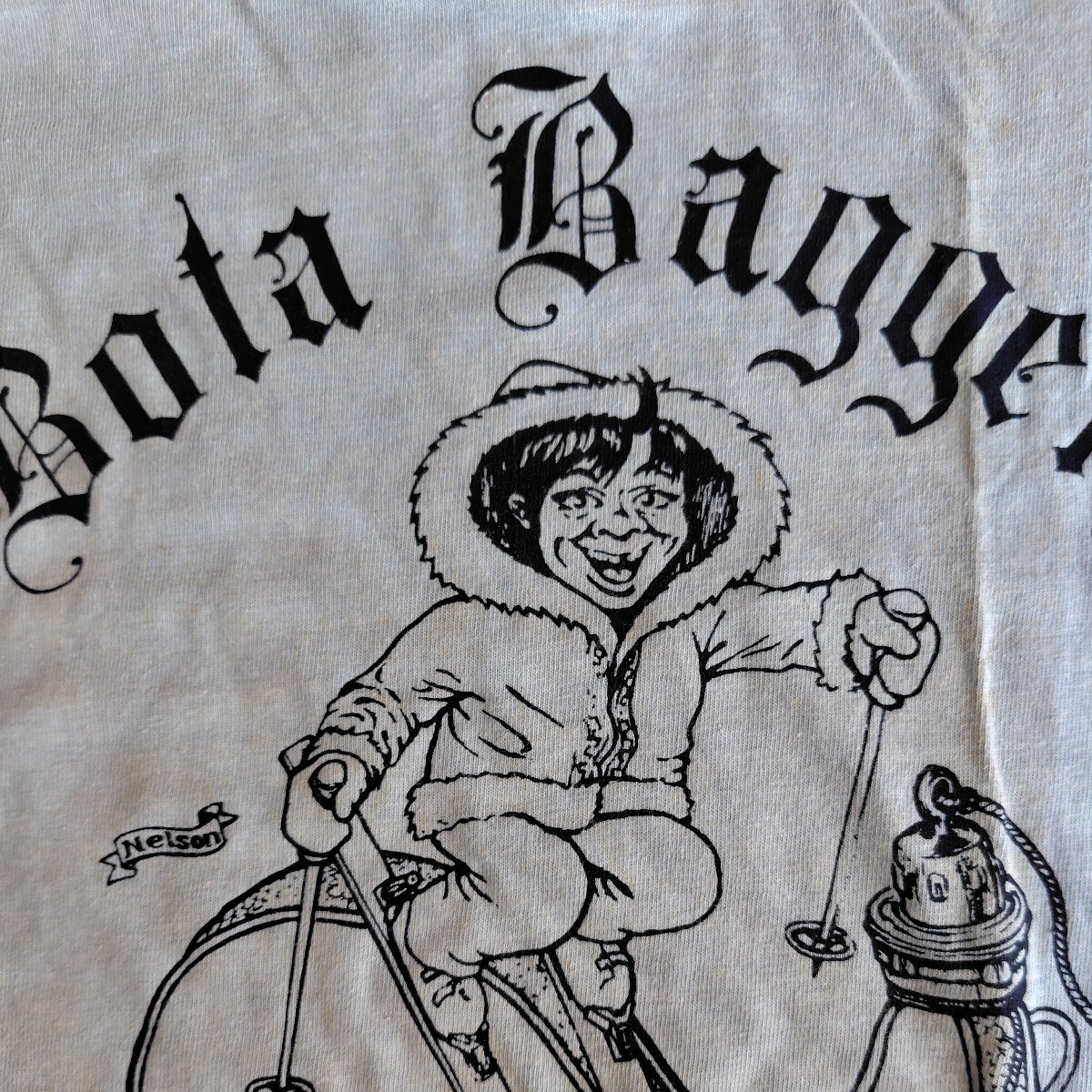 ヴィンテージ 70s Anvil Tシャツ ''Bota Baggers WE SKI TOO'' デッドストック（日焼けあり）　made in USA　　S