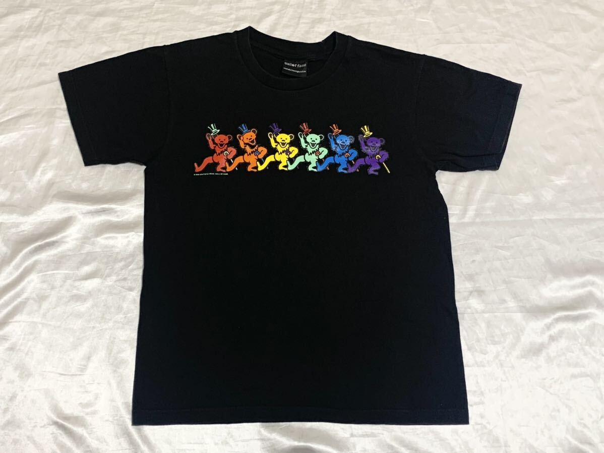 【送料無料 値下げ交渉歓迎】グレイトフルデッドGratefulDead ダンシングベア 半袖Tシャツ M クマ ブラック 古着アメリカロックUSAガルシア