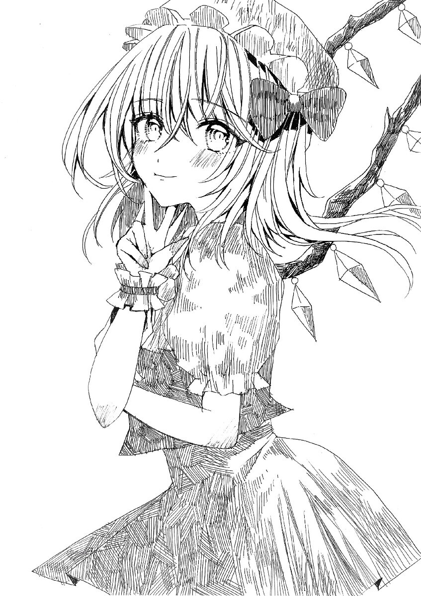 手描きイラスト◇東方Project◇フランドール・スカーレット 手描きイラスト◇東方Project◇フランドール・スカーレット
