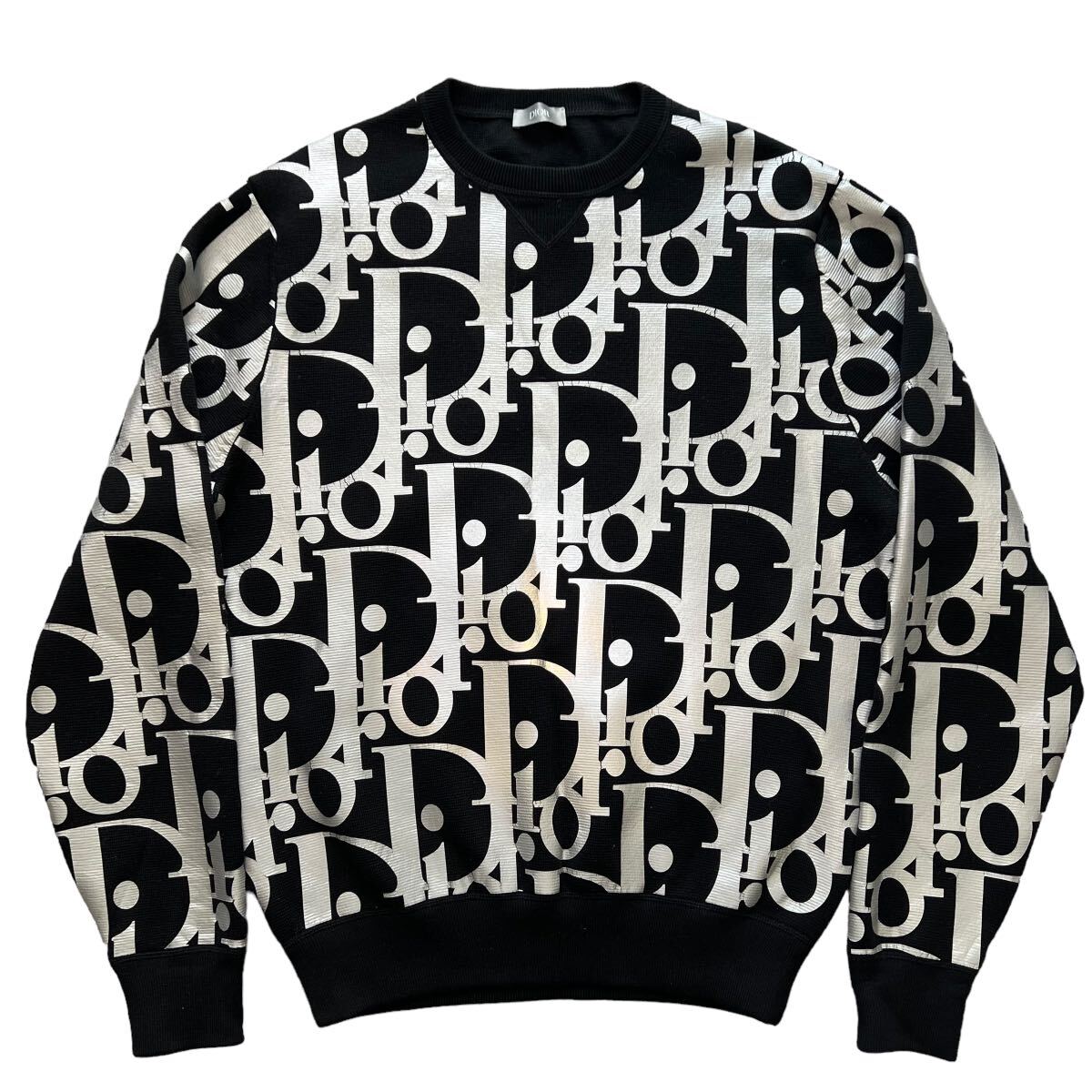 DIOR 2021AW REFLECTIVE OBLIQUE HEAVY KNIT SWEATER ディオール DIOR 2021AW REFLECTIVE OBLIQUE HEAVY KNIT SWEATER ディオール