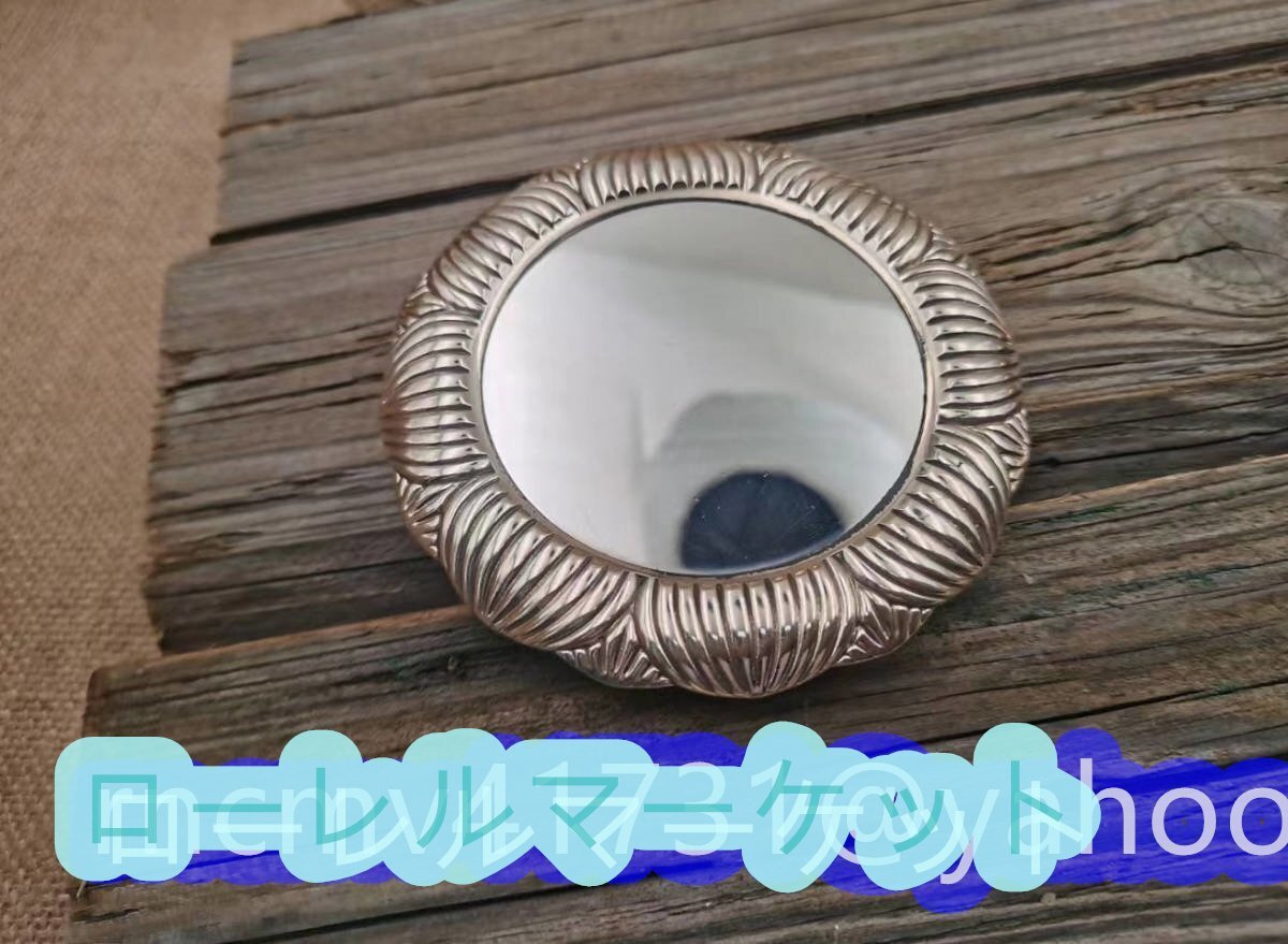 密教法具 寺院用仏具 ☆灌頂用 宝鏡 真鍮製 10x10cm 仏壇・仏具 密教法具 寺院用仏具 ☆灌頂用 宝鏡 真鍮製 10x10cm 仏壇・仏具