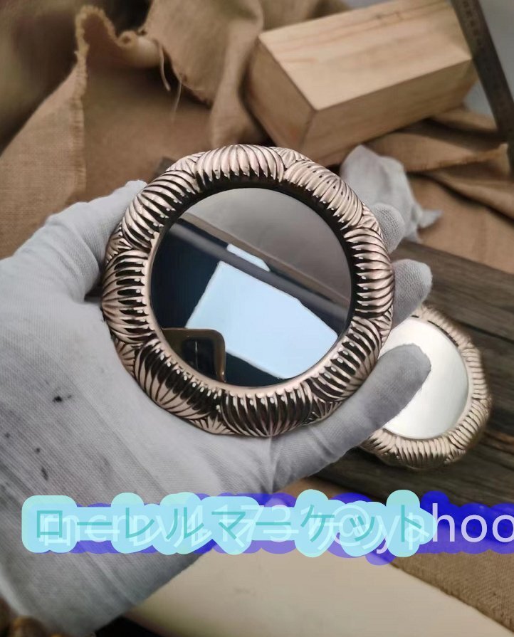 密教法具 寺院用仏具 ☆灌頂用 宝鏡 真鍮製 10x10cm 仏壇・仏具 密教法具 寺院用仏具 ☆灌頂用 宝鏡 真鍮製 10x10cm 仏壇・仏具
