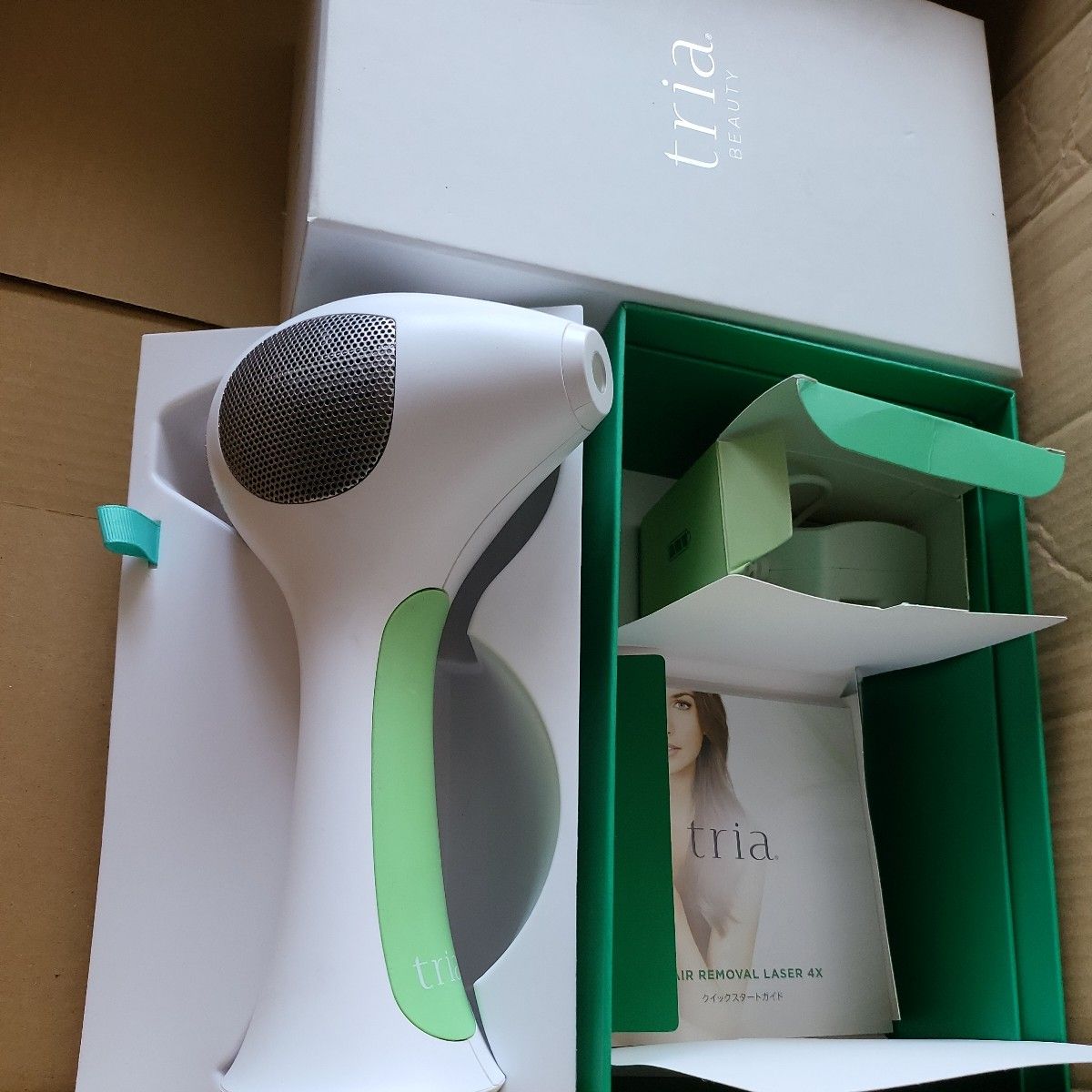 HRL4X-G 脱毛器　パーソナルレーザー　4X tria トリア グリーン tria トリア 4X LHR 4.0 レーザー 脱毛器