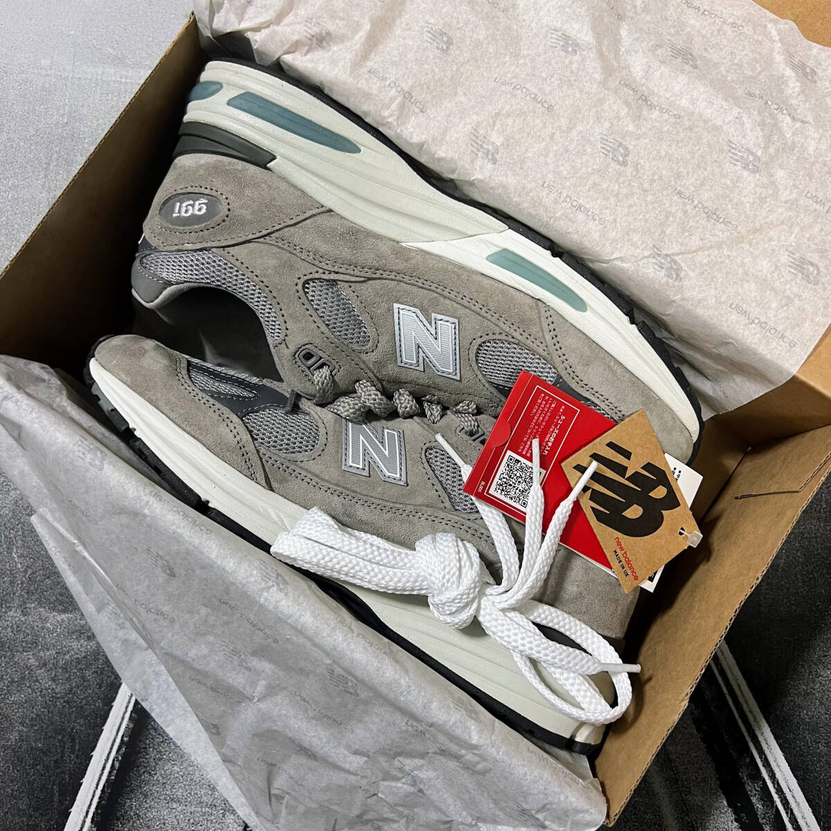 25.5cm U991GL2 ニューバランス 限定 グレー Made in UK 991v2 New Balance 990 991 992 993 イングランド製 国内抽選品