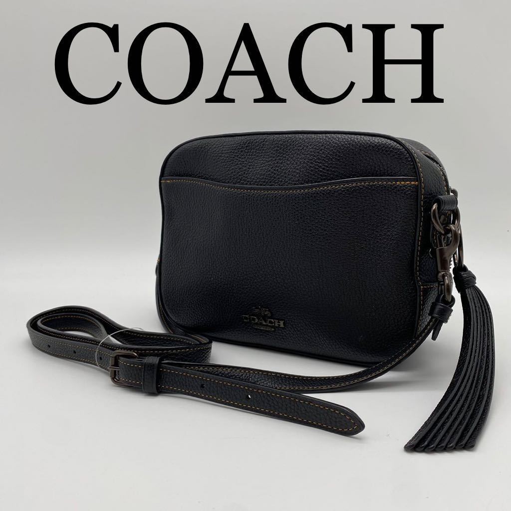 COACH コーチ ショルダーバッグ 斜めがけ レザー ブラック ディズニーコラボ ミッキーマウス 3902 日本限定