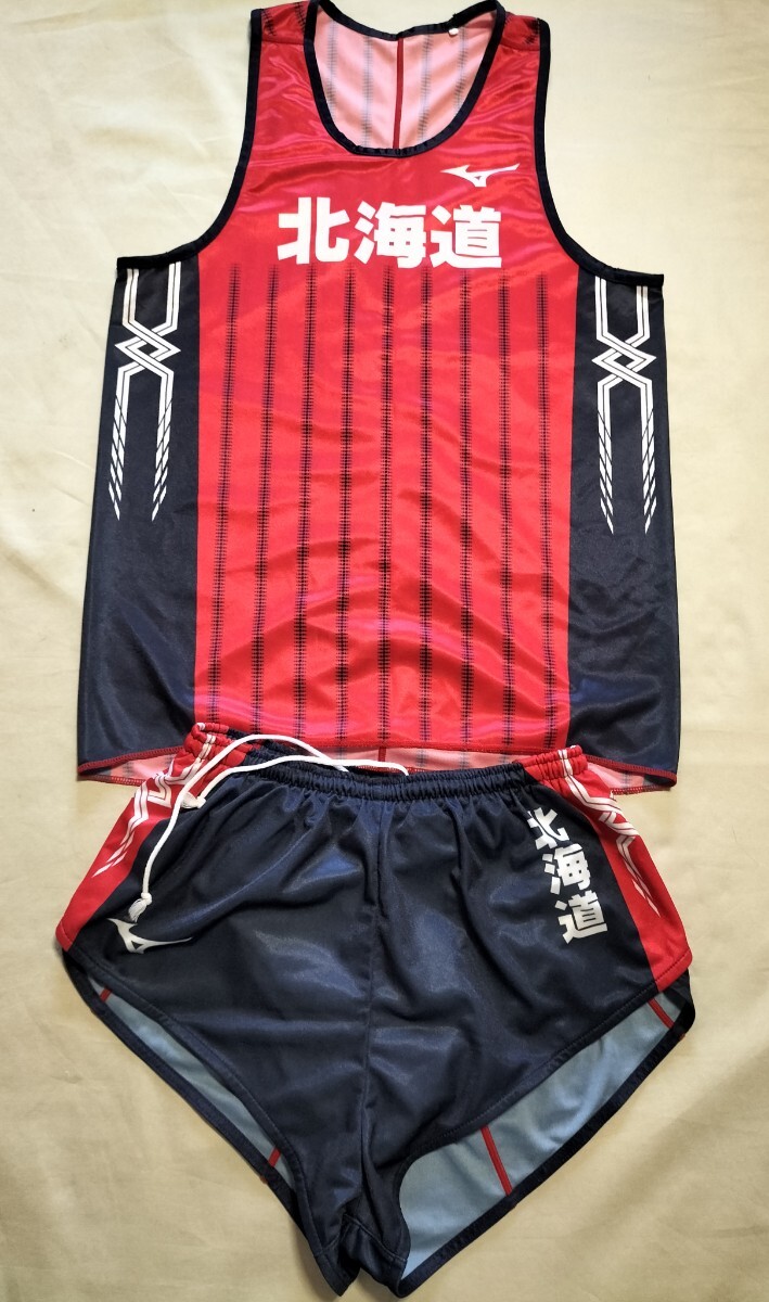 美品】全国都道府県対抗駅伝大会 北海道代表ユニフォーム L 美品】全国都道府県対抗駅伝大会 北海道代表ユニフォーム L